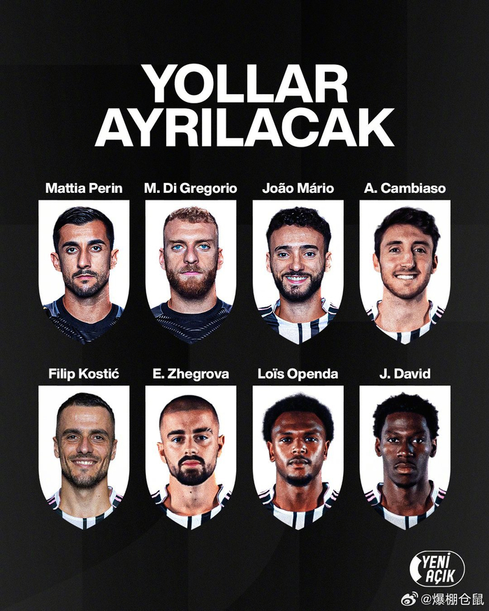 尤文图斯夏窗清洗名单曝光 斯帕莱蒂明确8名球员