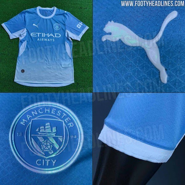 曼城2026-27赛季主场球衣渐变设计亮相，品牌形象